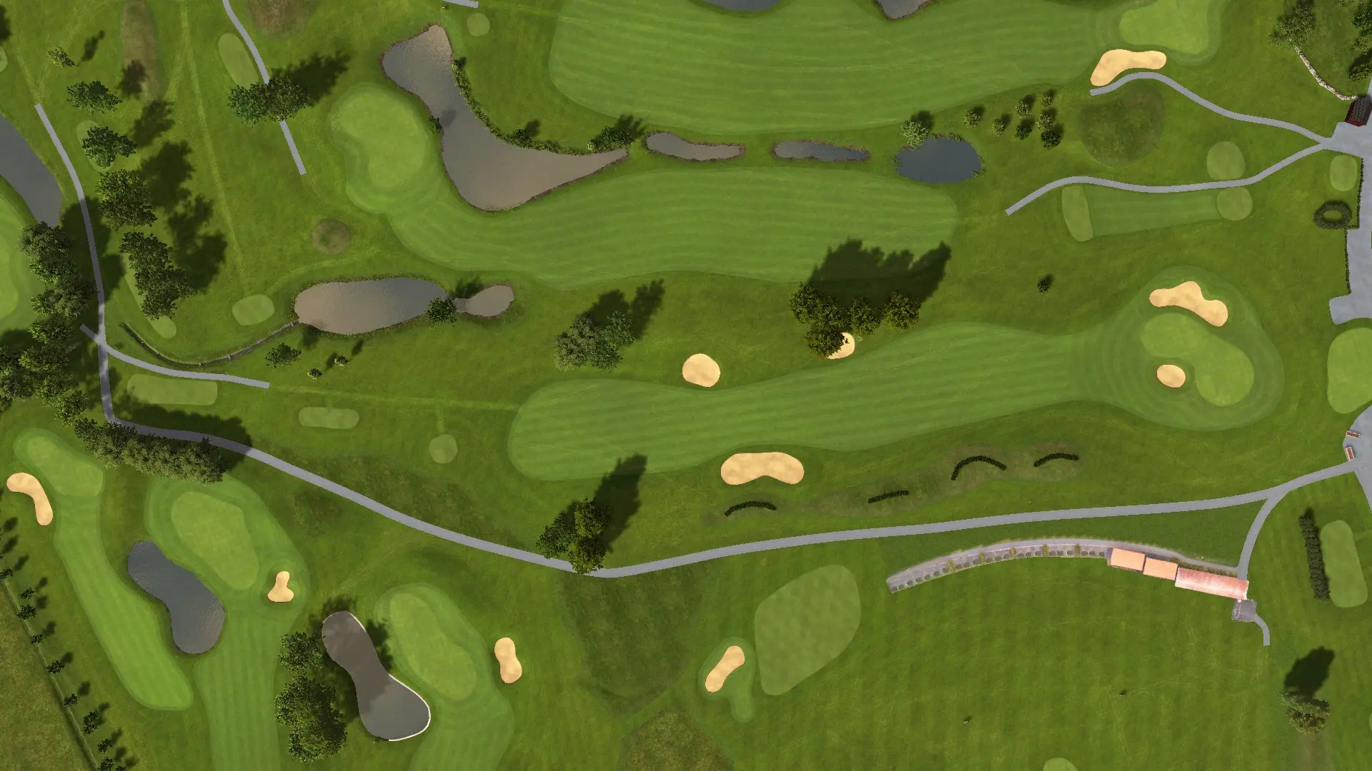 Hole 9 at Troxhammar Golfklubb