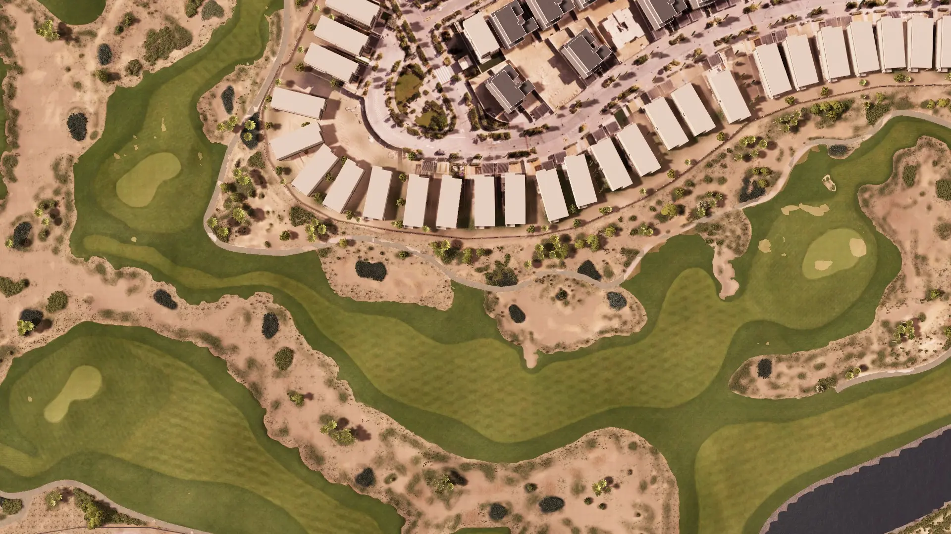 Hole 16 at Trump International Dubai