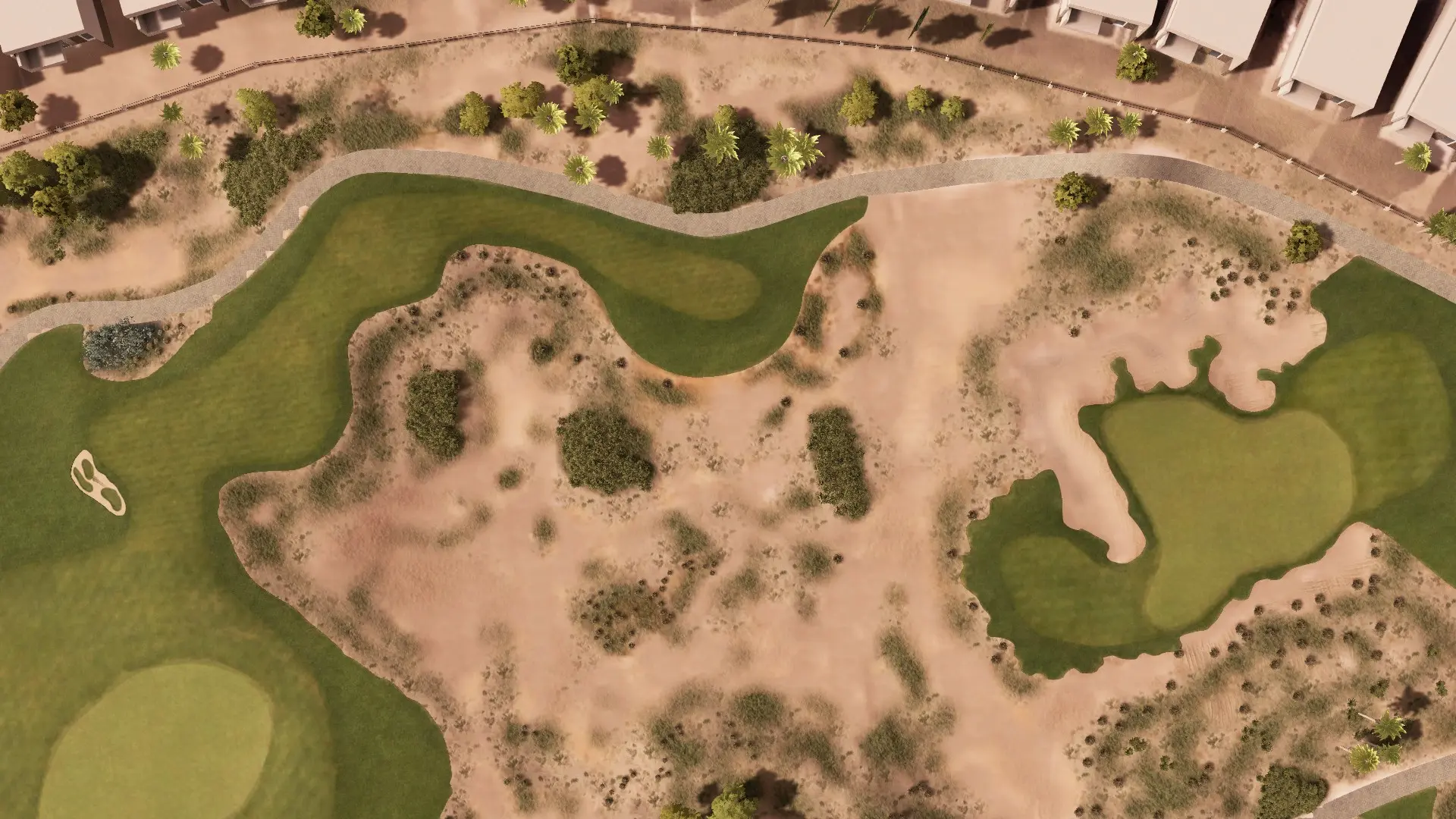 Hole 17 at Trump International Dubai