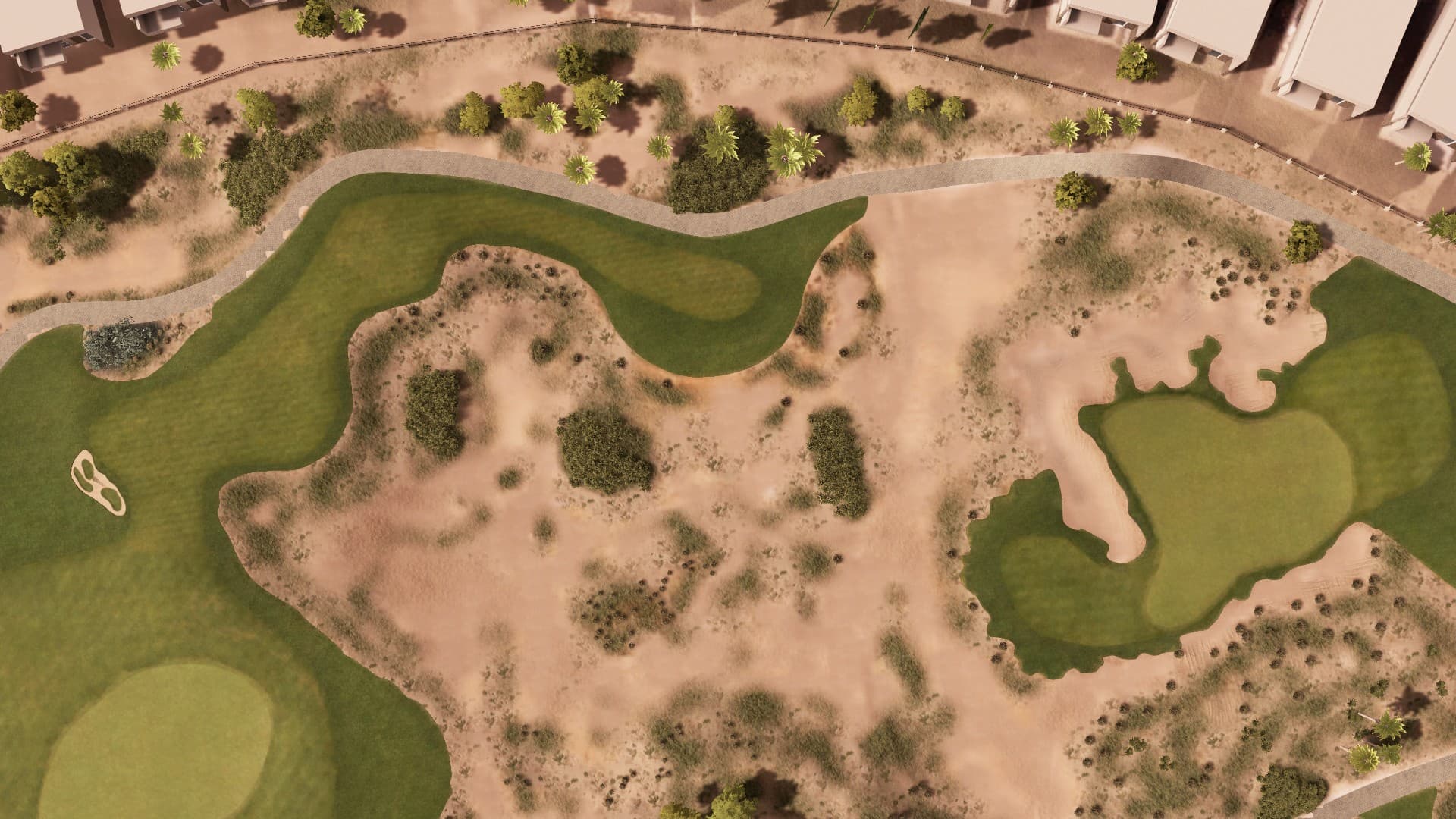 Hole 17 at Trump International Dubai