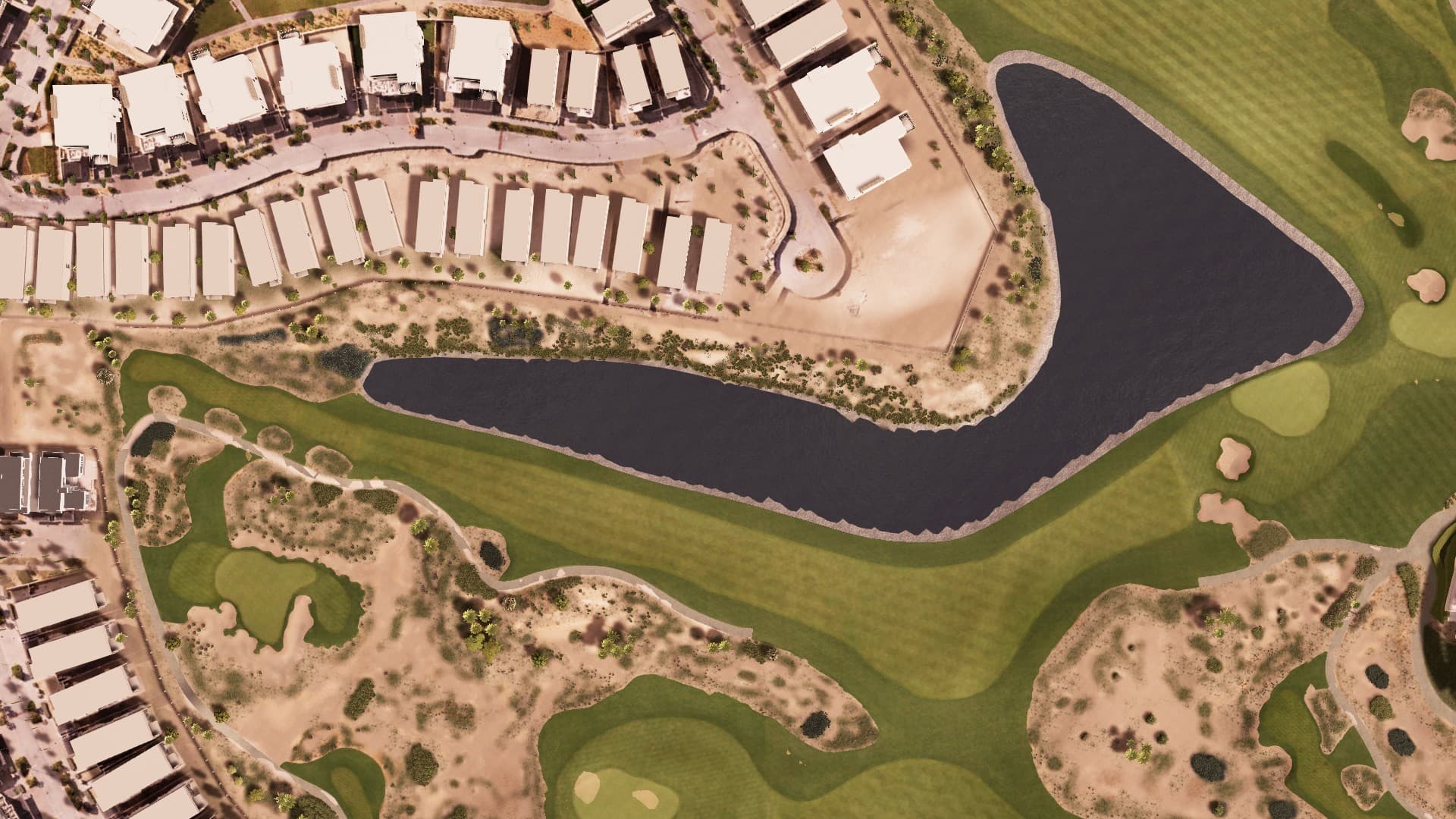 Hole 18 at Trump International Dubai