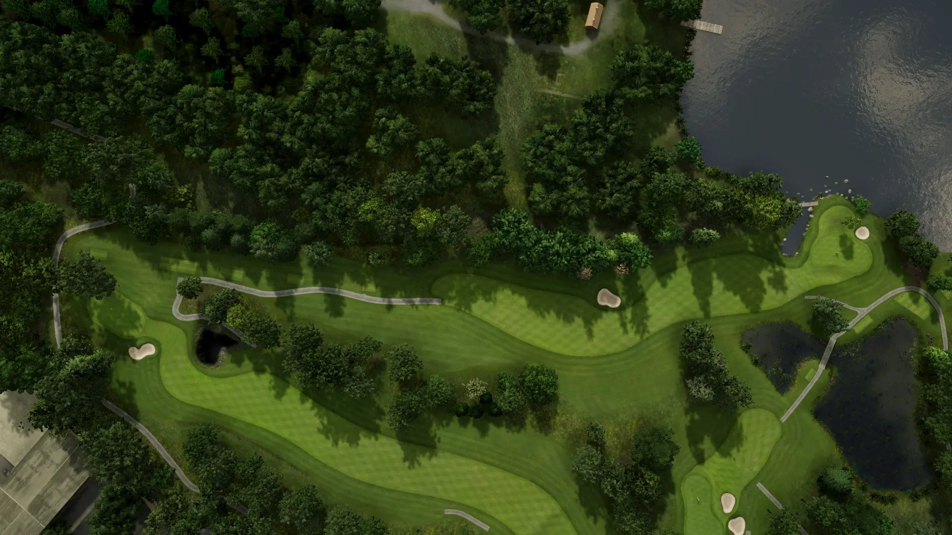 Hole 6 at Växjö Golfklubb