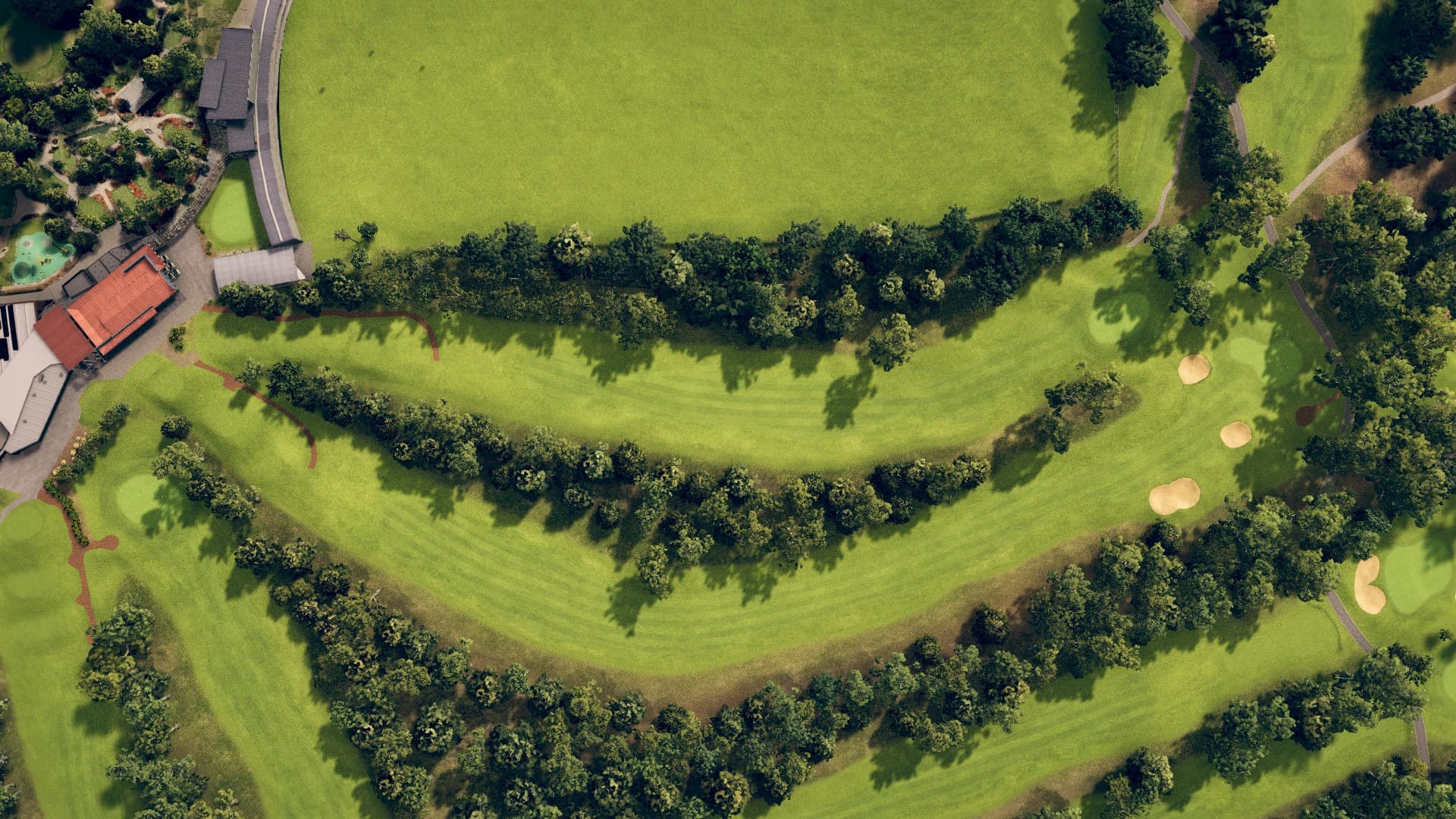 Hole 1 at Wembley GC