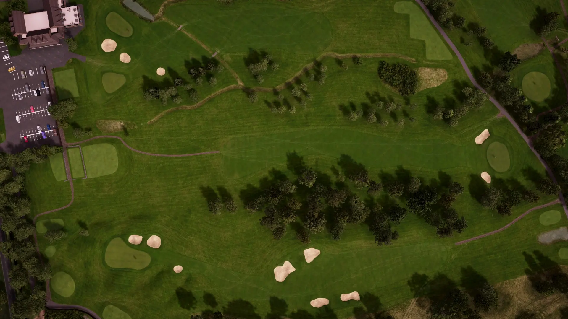 Hole 1 at Wychwood GC
