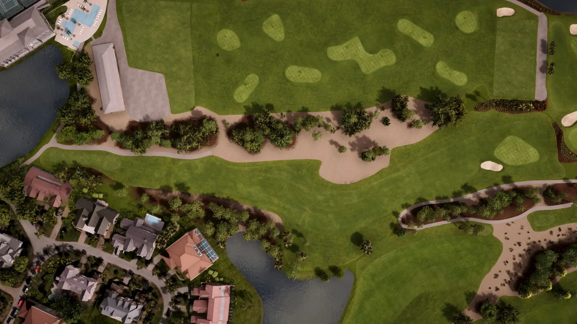 Hole 10 at Wyndemere Country Club - Gold/Green