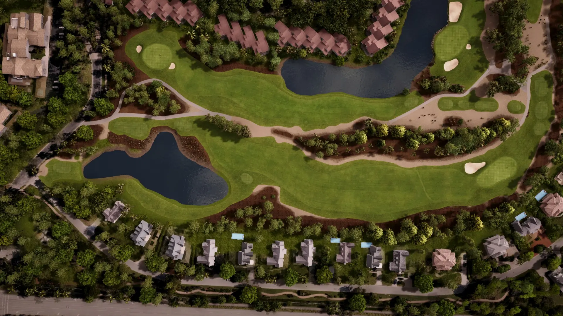 Hole 14 at Wyndemere Country Club - Gold/Green