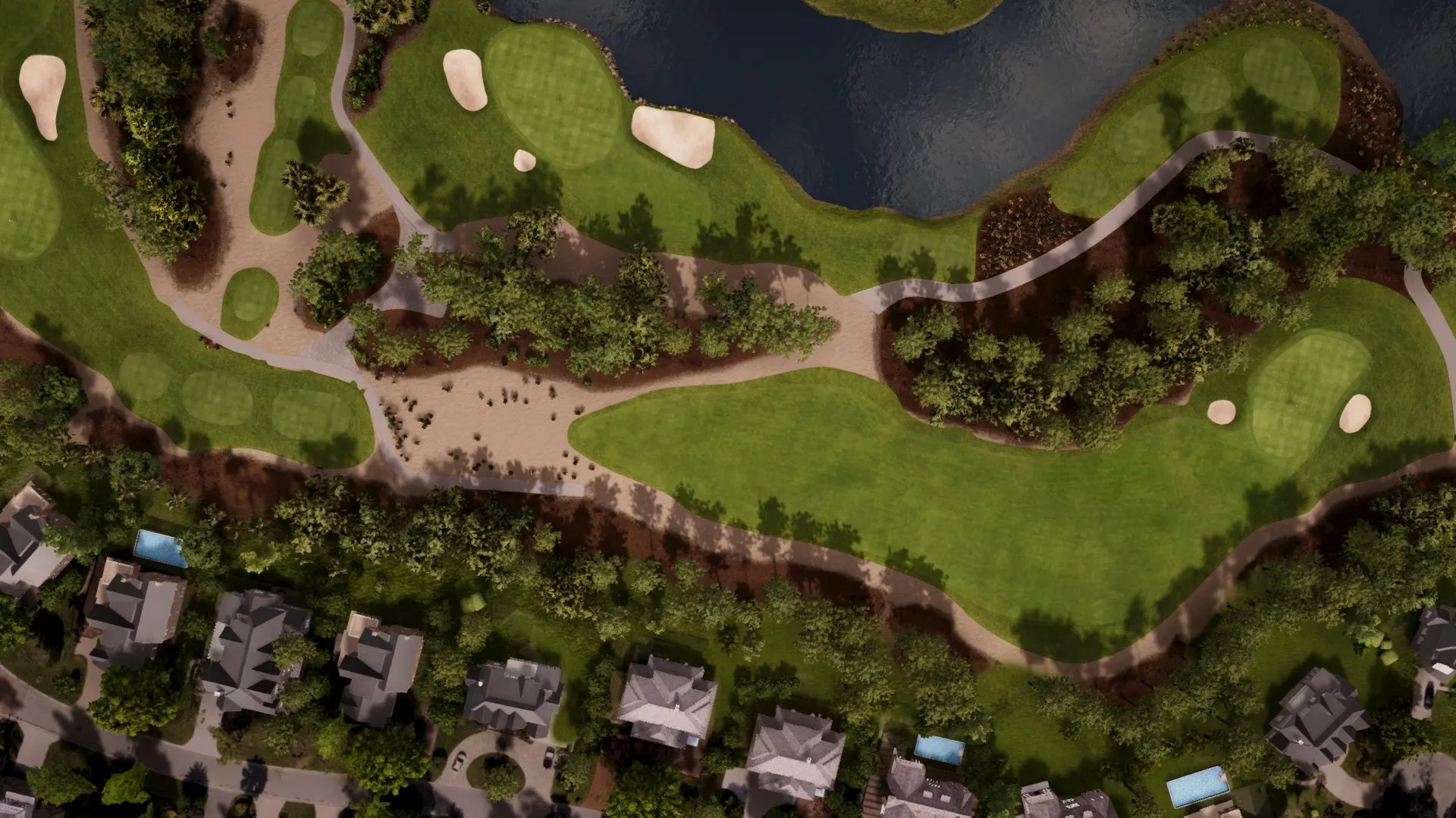 Hole 15 at Wyndemere Country Club - Gold/Green