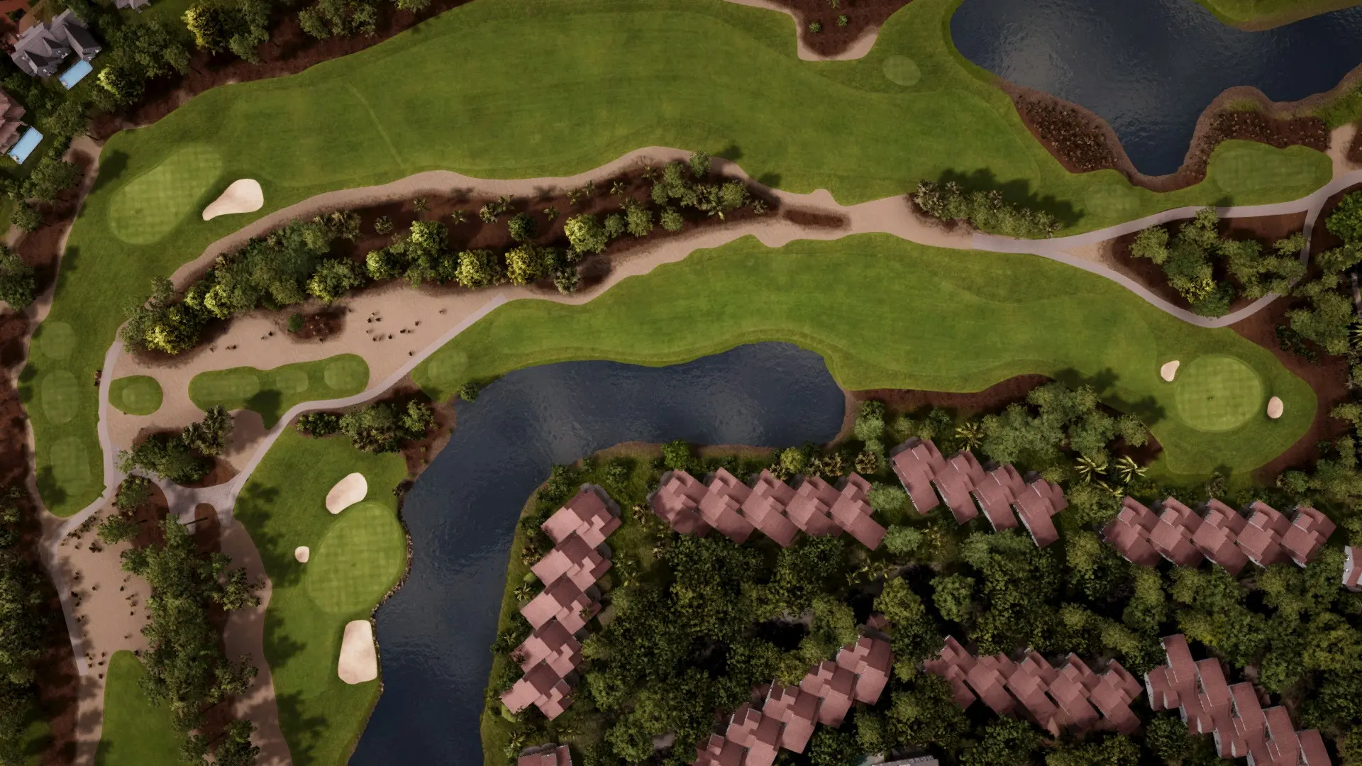Hole 4 at Wyndemere Country Club - Green/White
