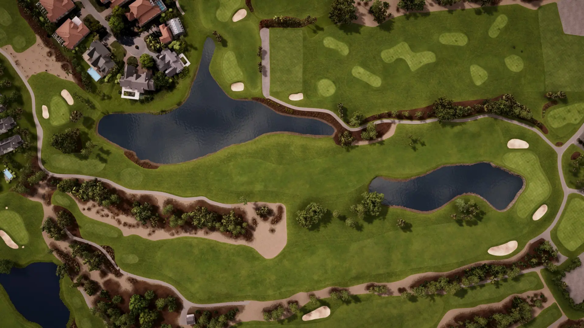 Hole 9 at Wyndemere Country Club - Green/White
