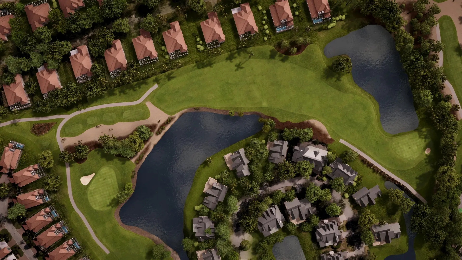 Hole 18 at Wyndemere Country Club - Green/White