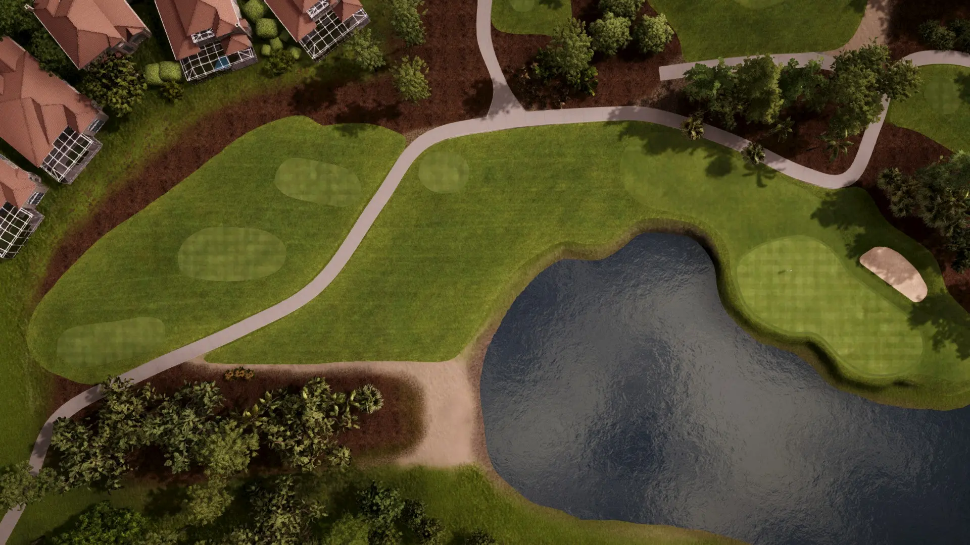 Hole 4 at Wyndemere Country Club - White/Gold