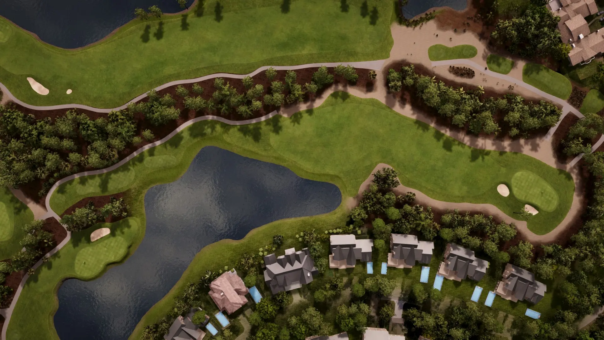 Hole 5 at Wyndemere Country Club - White/Gold