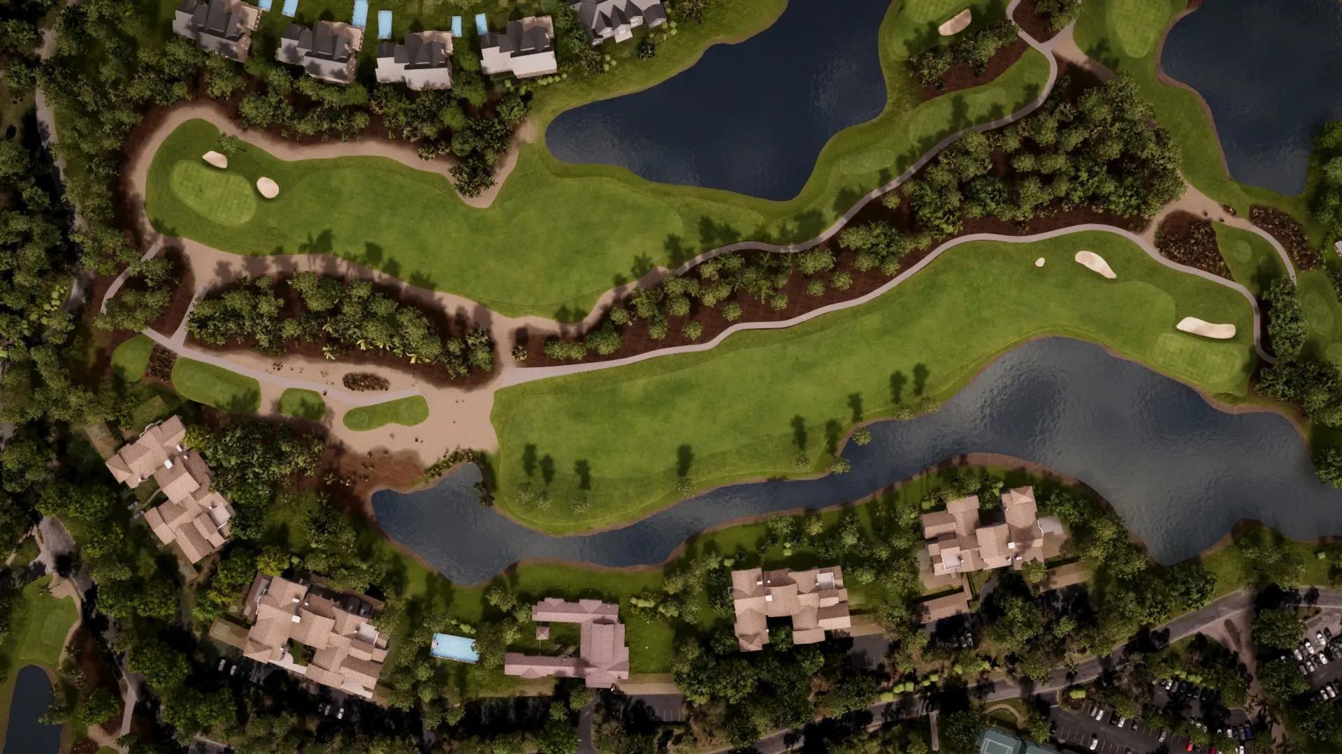 Hole 6 at Wyndemere Country Club - White/Gold