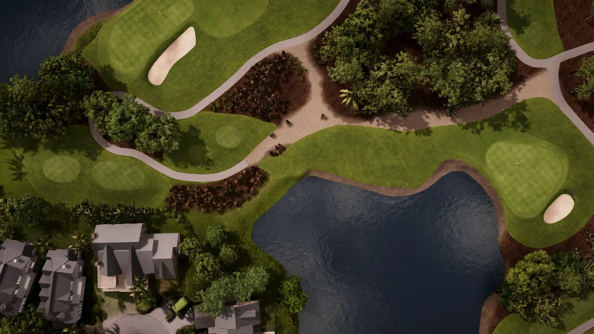 Hole 7 at Wyndemere Country Club - White/Gold