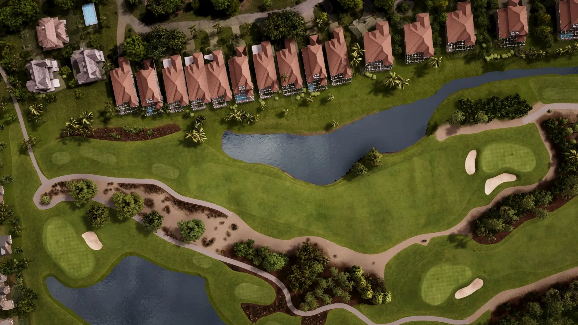 Hole 13 at Wyndemere Country Club - White/Gold