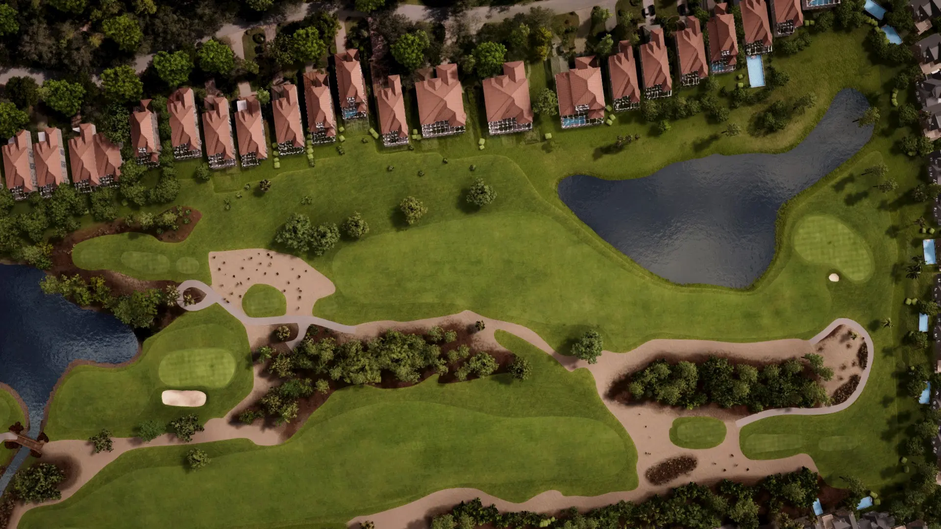 Hole 15 at Wyndemere Country Club - White/Gold
