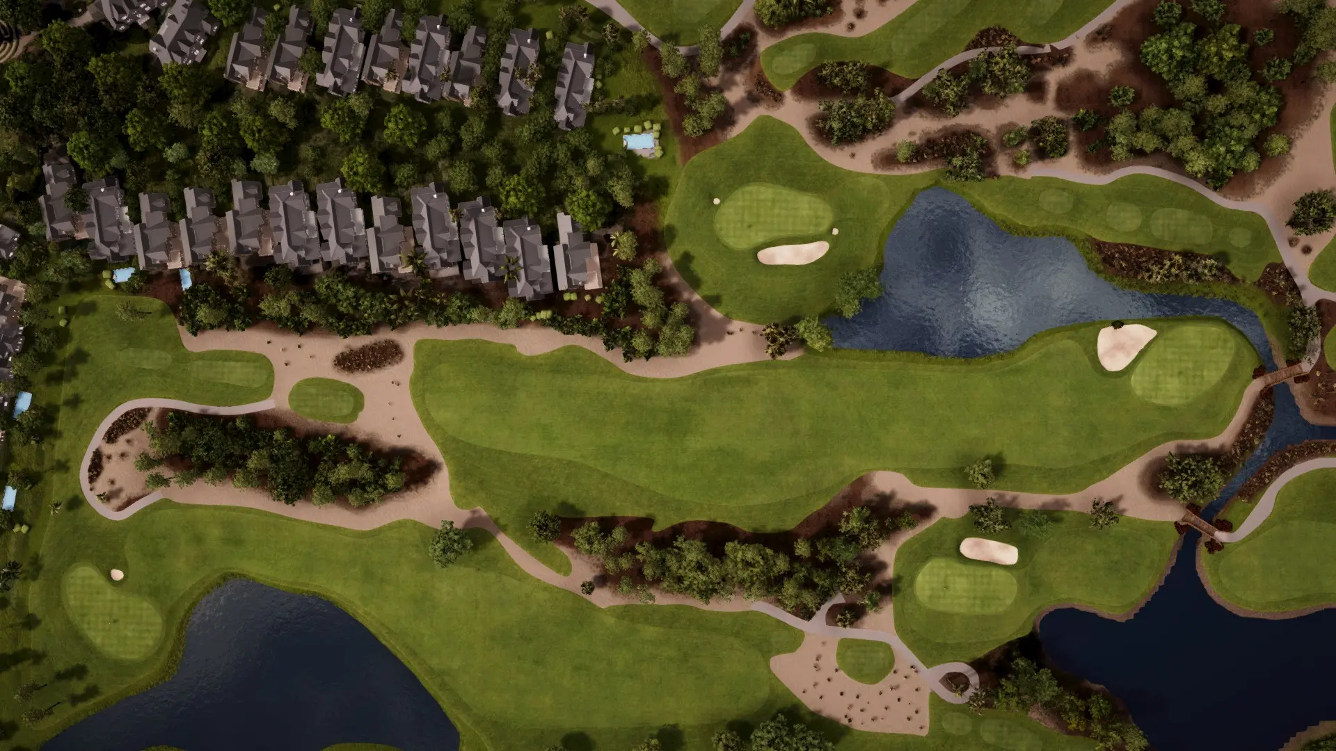 Hole 16 at Wyndemere Country Club - White/Gold
