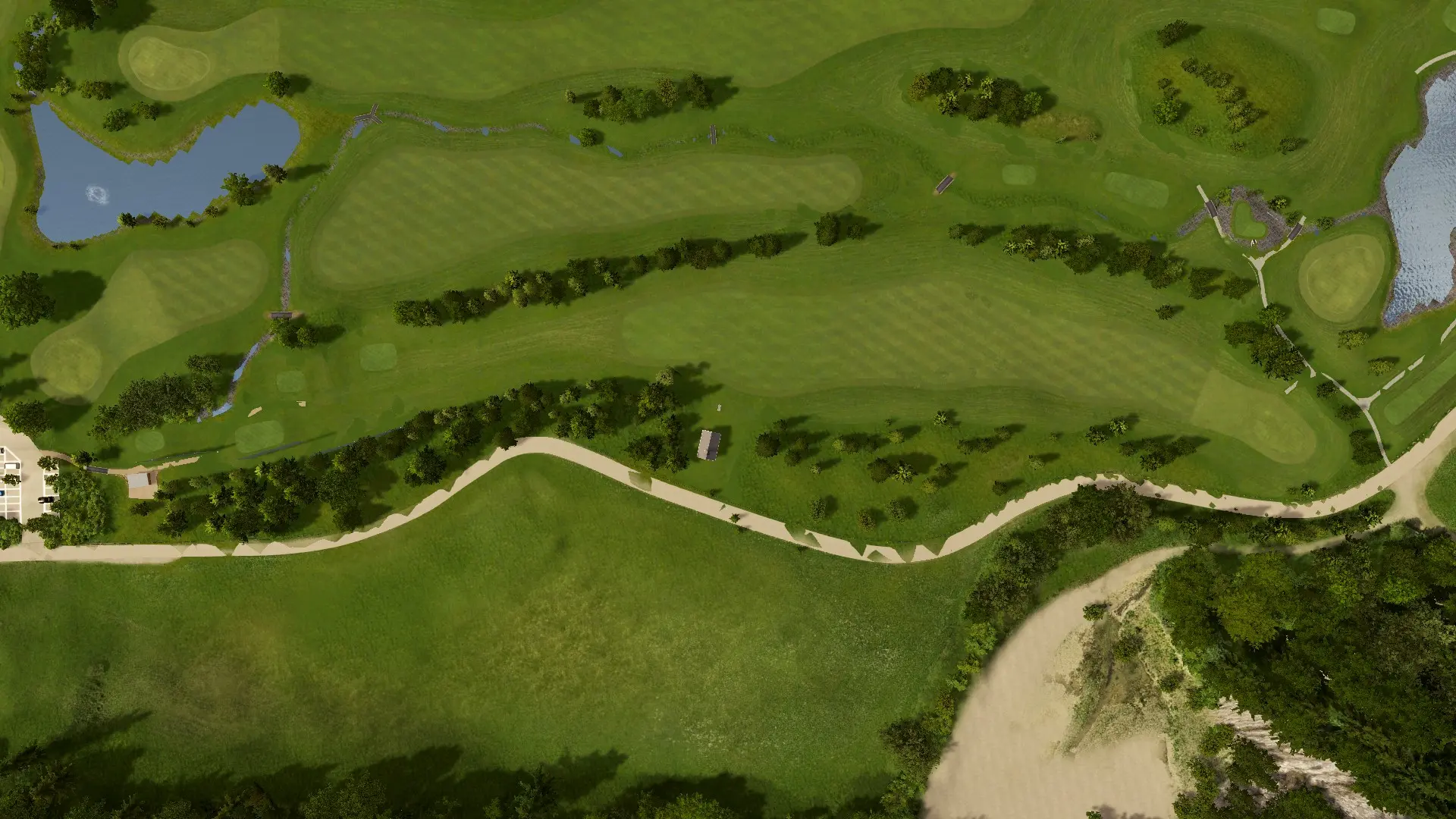 Hole 1 at Golf Ybrig