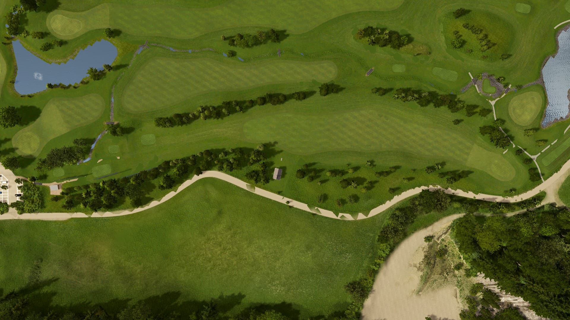 Hole 1 at Golf Ybrig