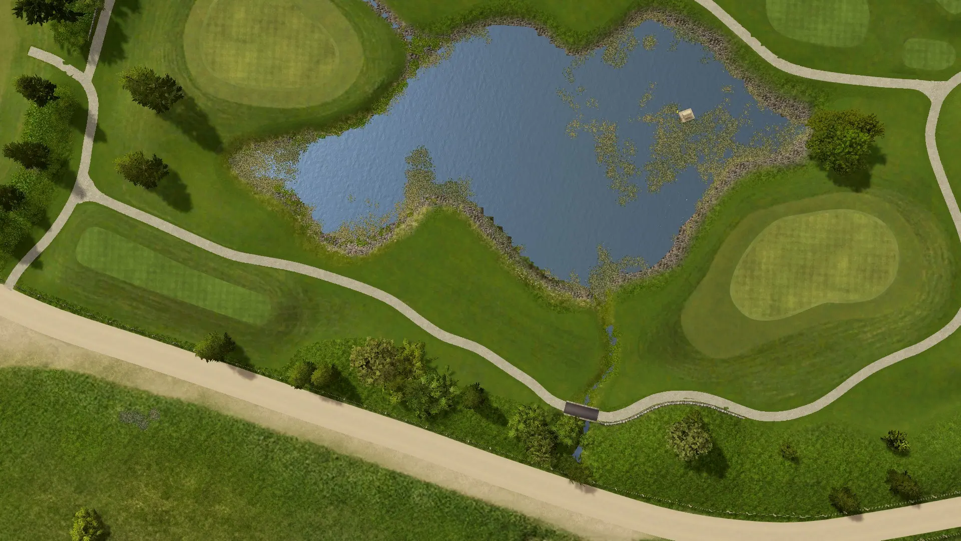 Hole 2 at Golf Ybrig