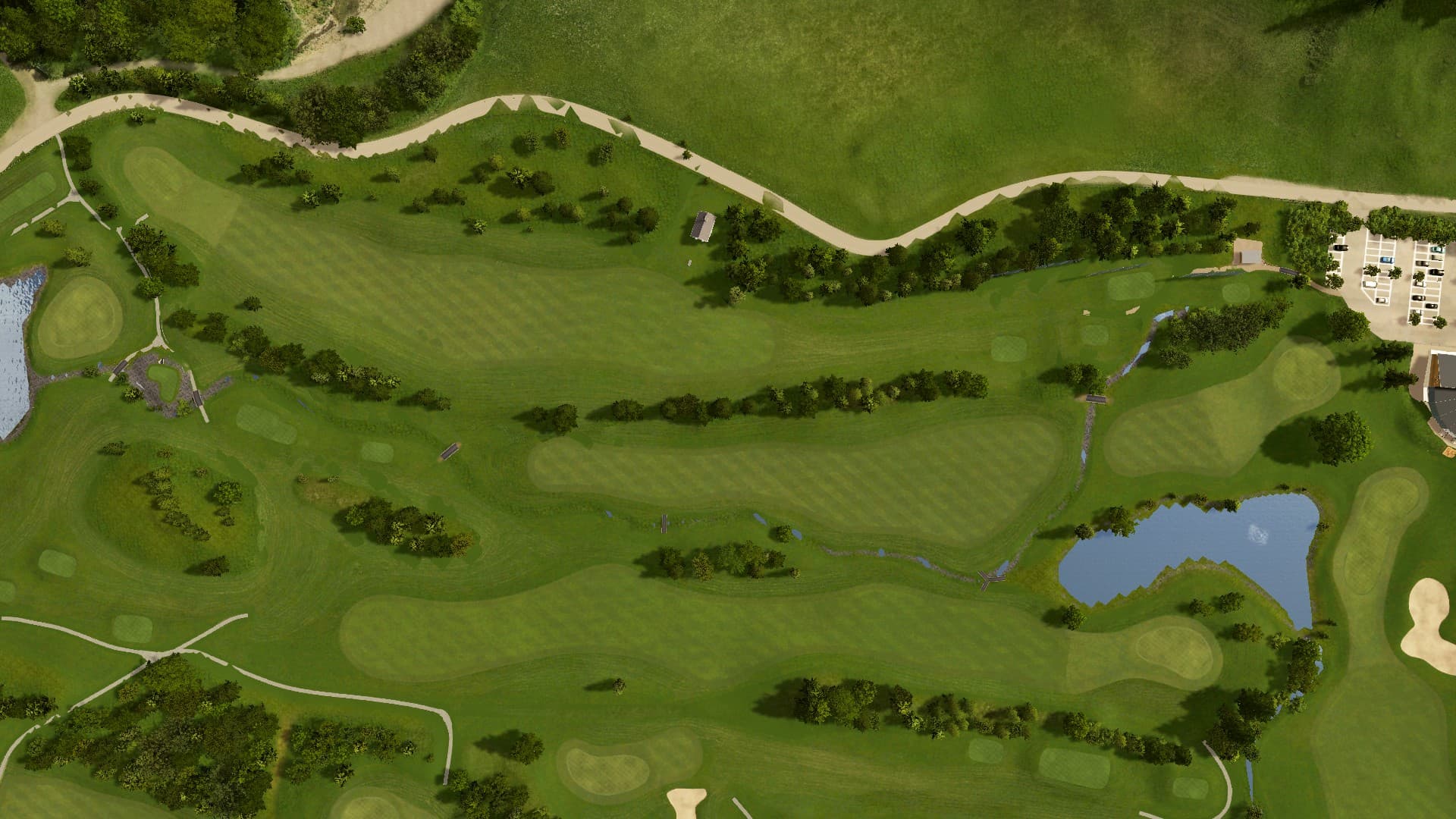 Hole 9 at Golf Ybrig