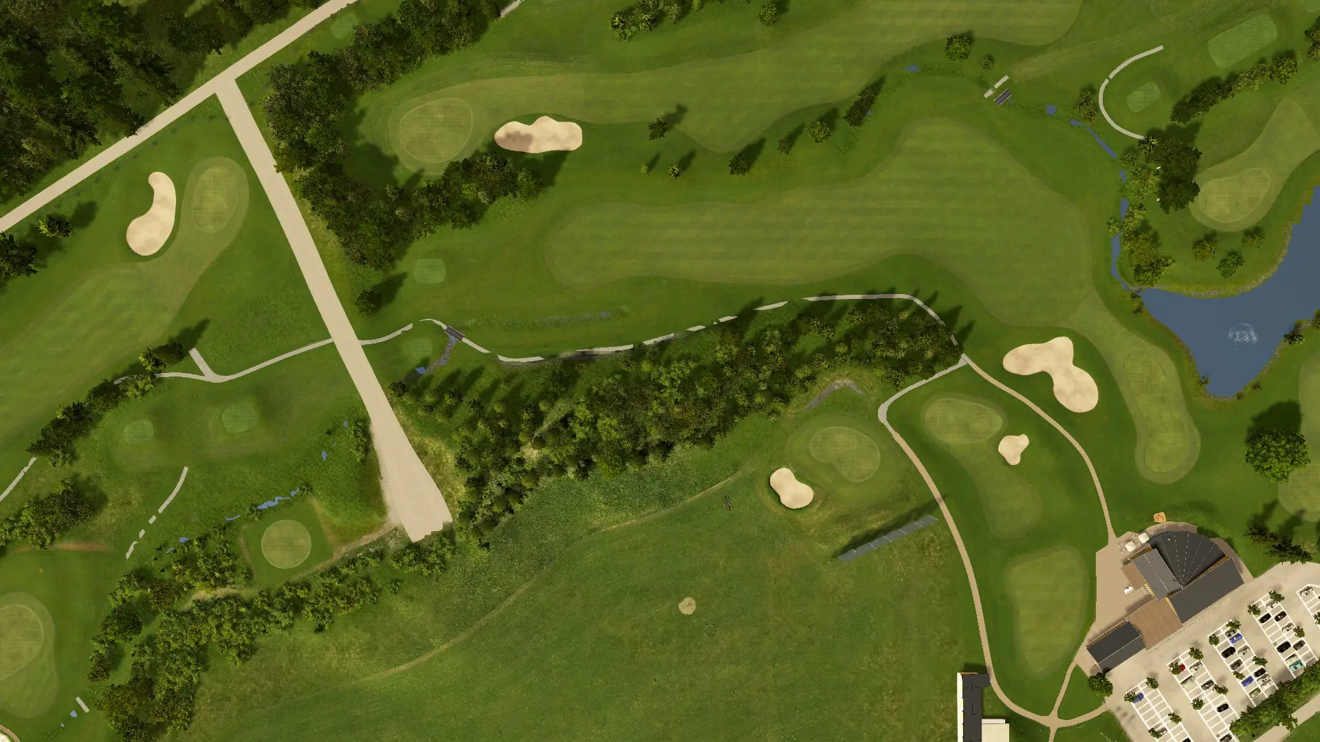 Hole 18 at Golf Ybrig